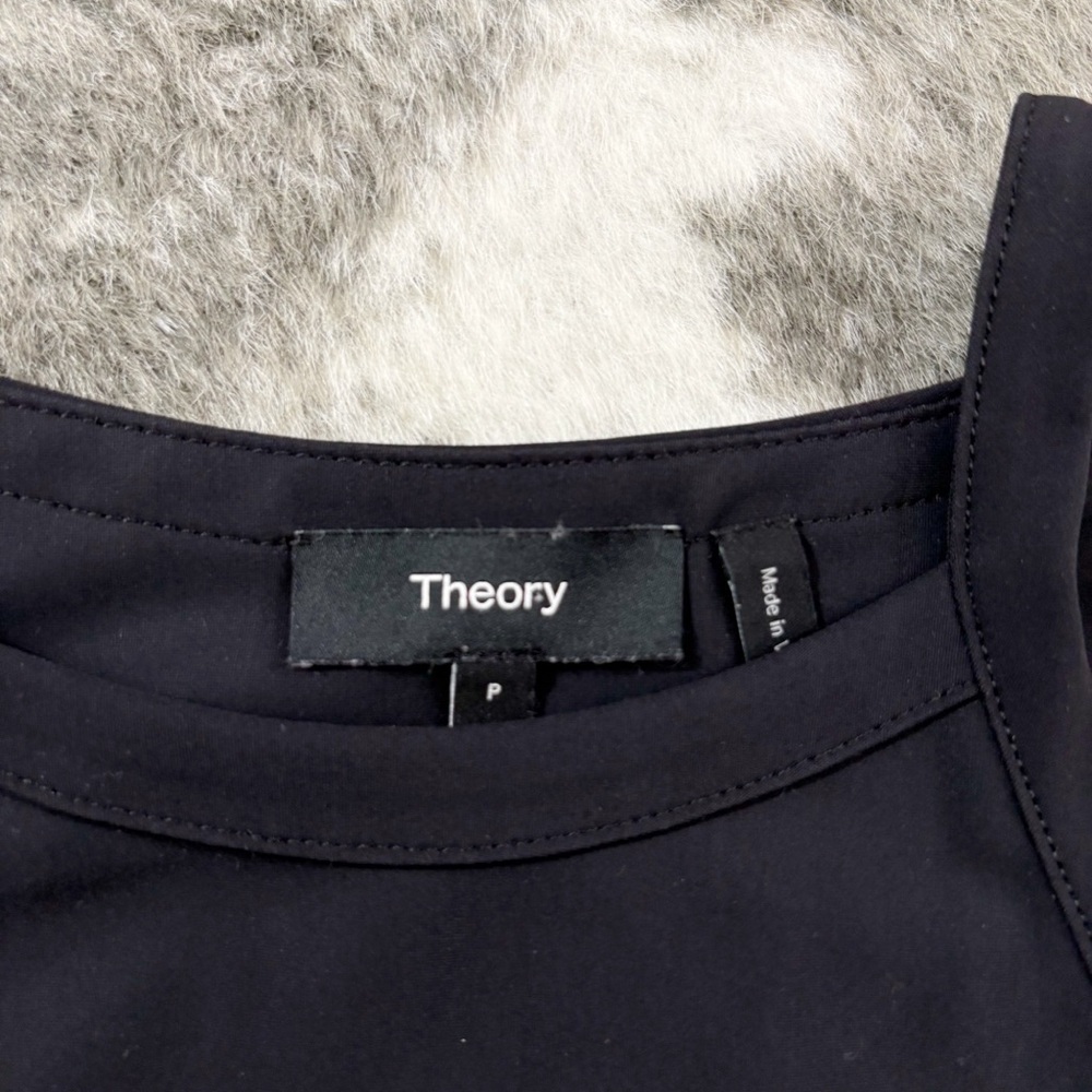 Theory Cropped Halter Tank Top Precision Ponte XS 0 P - Picture 5 of 10